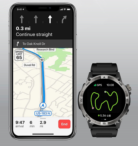 Smart sports watch GPS outdoor cycling running professional swimming depth waterproof timing measuring pace for men and women