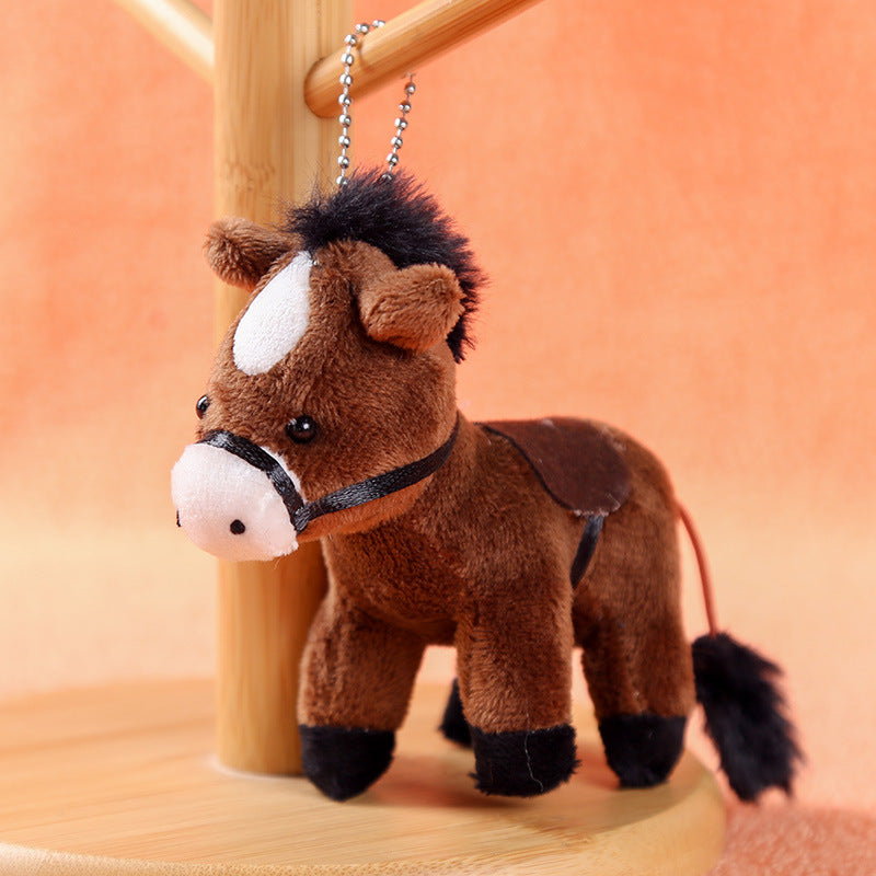 Simulated Pony Plush Toy Pendant