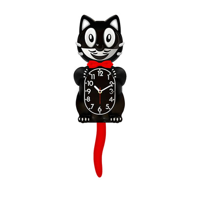 New Hot American Classic Kit Cat Clock: Swing Tail, Creative, Cute Gift, Retro Decor, Hanging Design.