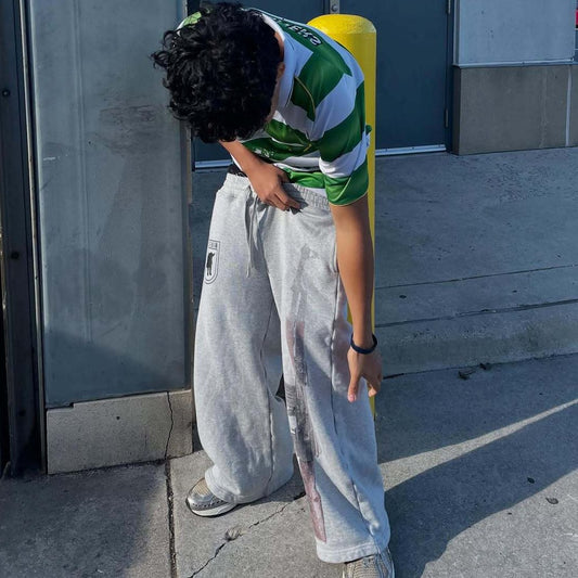 Street Trend Wholesale Dual Waist Color Block Fashion Unisex Casual Sweatpants with Embroidery for Daily Wear