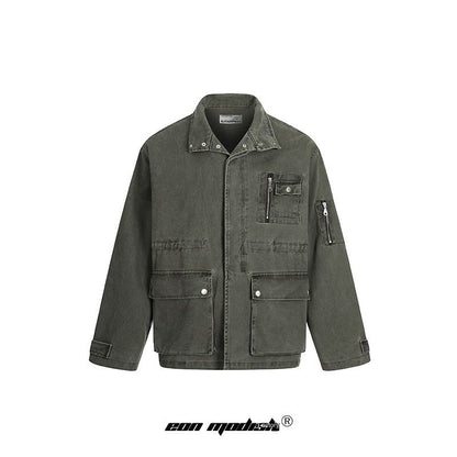 Street Style High-Street Unique Design Loose Jacket