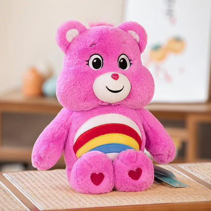Angry Bear Rainbow Bear Plush Doll Love Bear Cute Doll Valentine's Day Gift