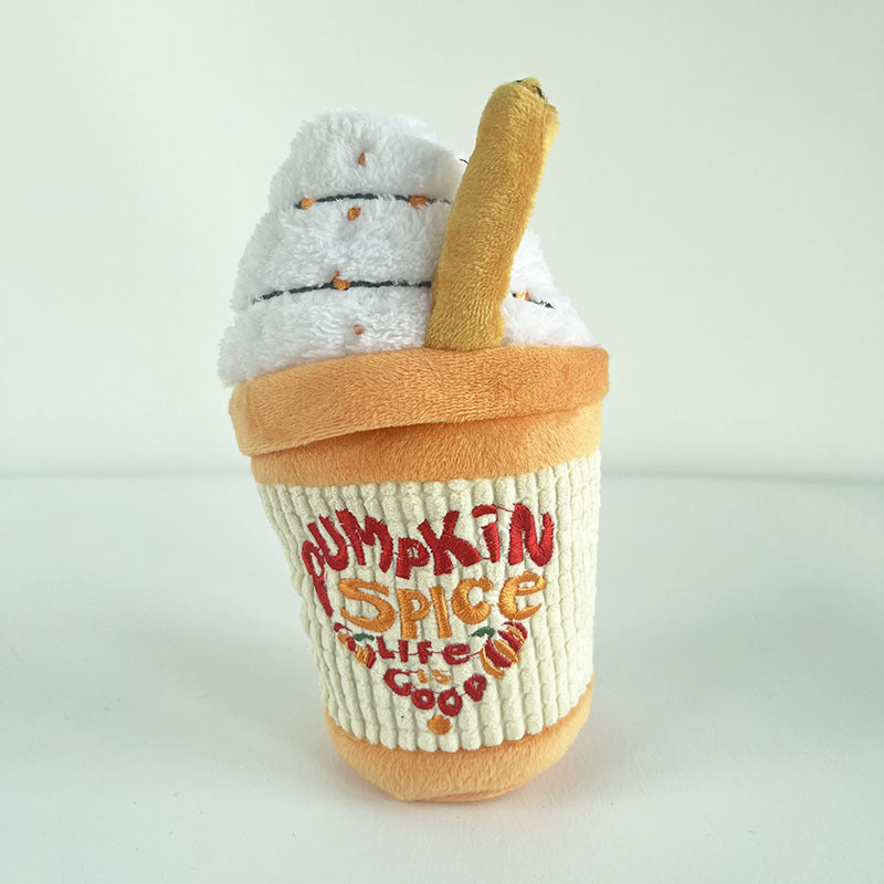 Sounding Dog Toy Drink Juice Ice Cream Plush Toy