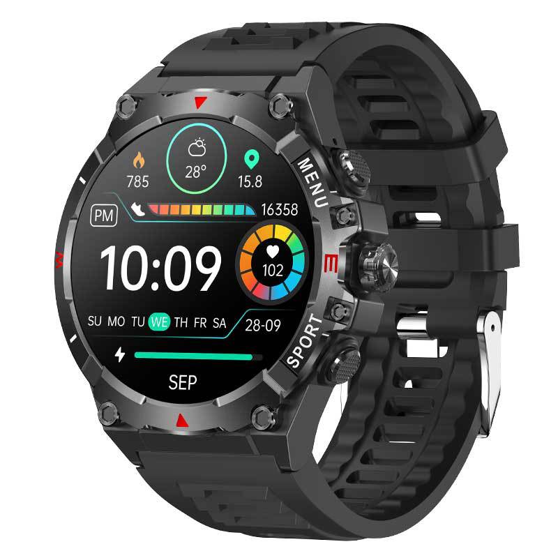 TG02 Outdoor Smart Watch GPS Positioning Altitude Pressure Compass Heart Rate Bluetooth Call Sports Watch