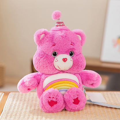 Angry Bear Rainbow Bear Plush Doll Love Bear Cute Doll Valentine's Day Gift