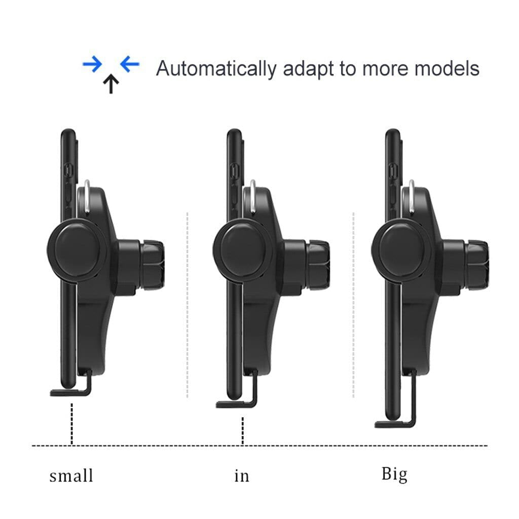 10W Wireless Triangle Mount Automatic Clamping Car Fast Charger